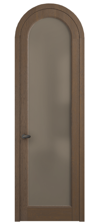 Межкомнатная дверь Palazzo 6814 Дуб туманный матовый Сатинированное бронзовое стекло, триплекс, 8 мм Цена 194129 ₽ | Volhovec