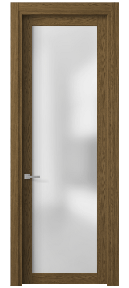 Межкомнатная дверь Planum 2102 Торфяной дуб Сатинированное стекло Цена 32099 ₽ | Volhovec