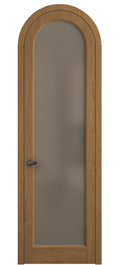 Межкомнатная дверь Palazzo 6814 Дуб пряный матовый Сатинированное бронзовое стекло, триплекс, 8 мм Цена 194129 ₽ | Volhovec