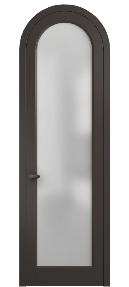 Межкомнатная дверь Palazzo 6814 Матовый антрацит Сатинированное стекло Цена 117789 ₽ | Volhovec