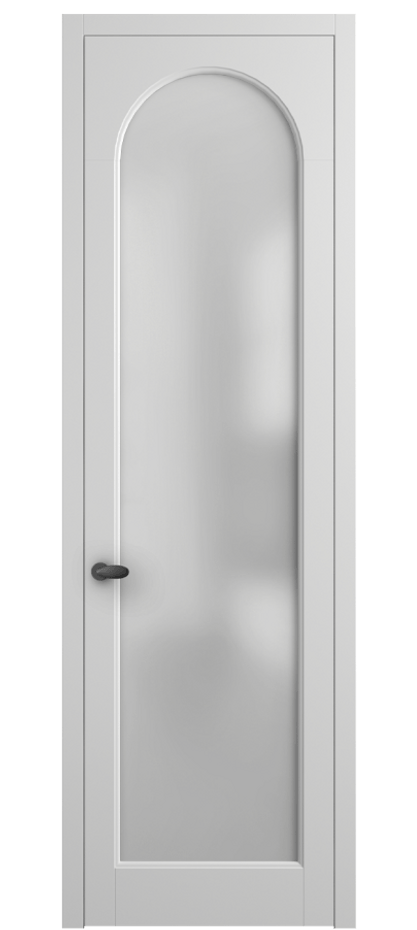 Межкомнатная дверь Palazzo 6804 Матовый белоснежный Сатинированное стекло Цена 91169 ₽ | Volhovec