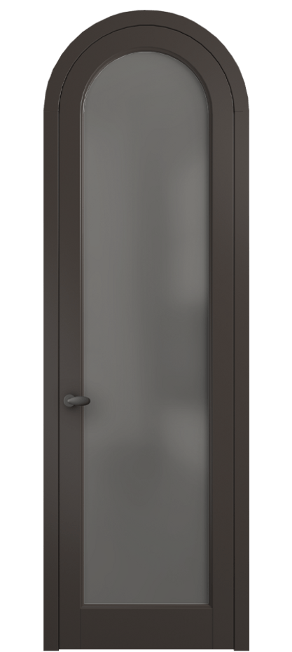 Межкомнатная дверь Palazzo 6814 Матовый антрацит Сатинированное серое стекло, триплекс, 8 мм Цена 117789 ₽ | Volhovec