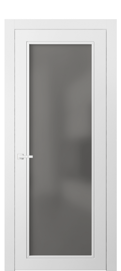 Дверь межкомнатная Neo Classic 8000 Матовый белоснежный Сатинированное серое стекло, триплекс Гладкий компланарный наличник МБЛ Цена 63119 ₽ Наличники уже входят в базовый комплект. Фабрика дверей Волховец 8 (800) 551 43 19 Межкомнатная дверь Neo Classic 8000 Матовый белоснежный Сатинированное серое стекло, триплекс Цена 63119 ₽ | Volhovec