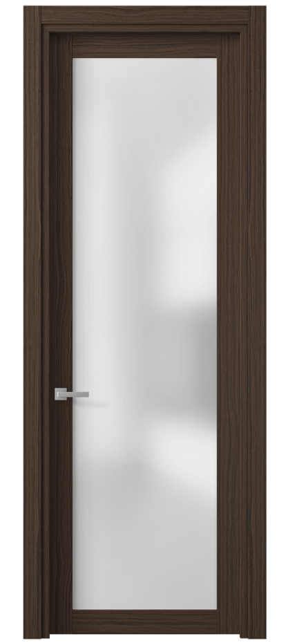 Межкомнатная дверь Планум 2102 Экзотик трюфельный матовый Сатинированное стекло Цена 435660 AMD | Volhovec