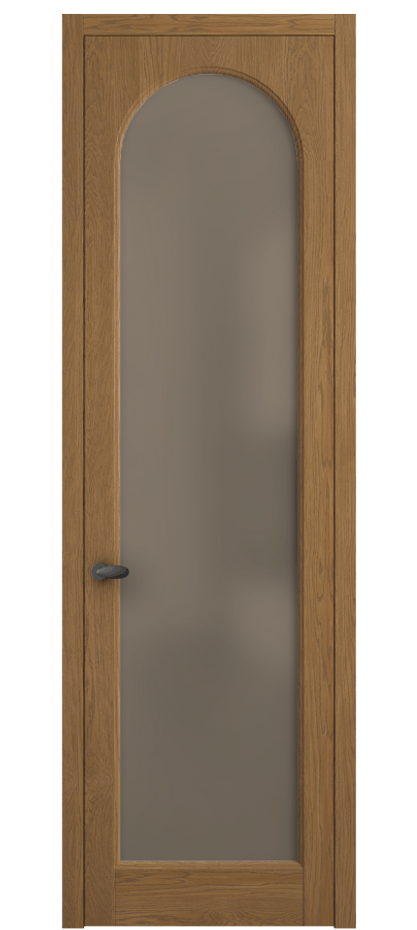 Межкомнатная дверь Palazzo 6804 Дуб пряный матовый Сатинированное бронзовое стекло, триплекс, 8 мм Цена 139609 ₽ | Volhovec