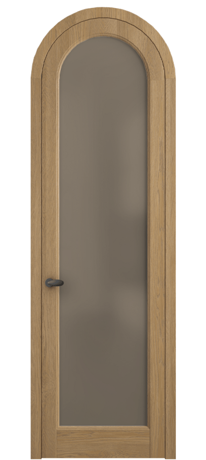 Межкомнатная дверь Palazzo 6814 Дуб пшеничный матовый Сатинированное бронзовое стекло, триплекс, 8 мм Цена 194129 ₽ | Volhovec