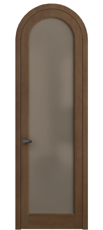 Межкомнатная дверь Palazzo 6814 Бук тёмный матовый Сатинированное бронзовое стекло, триплекс, 8 мм Цена 161639 ₽ | Volhovec