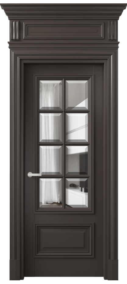 Дверь межкомнатная Антик 7316 Матовый антрацит Прозрачное стекло с фацетом КЭП + Объёмный фриз + Карниз МАН Цена 184009 ₽ Наличники уже входят в базовый комплект. Фабрика дверей Волховец 8 (800) 551 43 19 Межкомнатная дверь Антик 7316 Матовый антрацит Прозрачное стекло с фацетом Цена 184009 ₽ | Volhovec