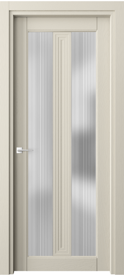 Межкомнатная дверь Ego 6122 Дуб бежево-серый Сатинированное стекло "Дождь" Цена 122599 ₽ | Volhovec