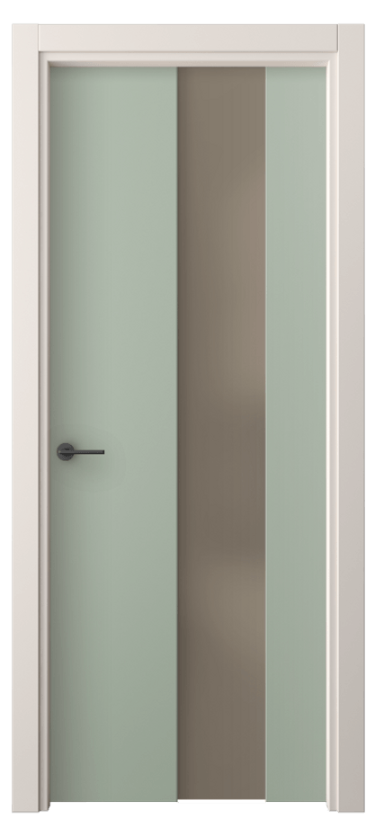 Межкомнатная дверь Freedom 4226 ПЭТ светло-оливковый Сатинированное бронзовое стекло, триплекс, 8 мм Цена 194800 AMD | Volhovec
