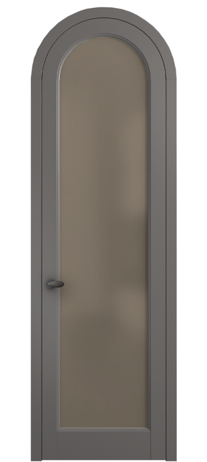 Межкомнатная дверь Palazzo 6814 Матовый классический серый Сатинированное бронзовое стекло, триплекс, 8 мм Цена 117789 ₽ | Volhovec