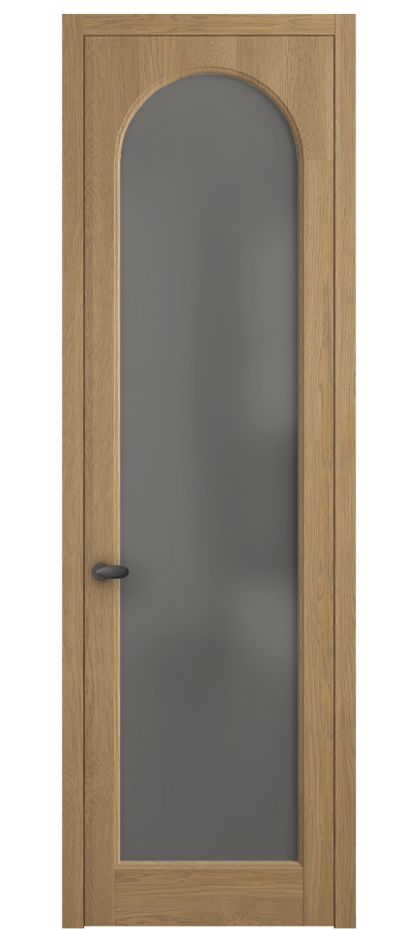 Межкомнатная дверь Palazzo 6804 Дуб пшеничный матовый Сатинированное серое стекло, триплекс, 8 мм Цена 139609 ₽ | Volhovec