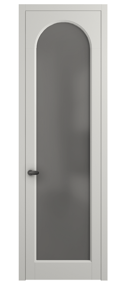 Межкомнатная дверь Palazzo 6804 Матовый серый Сатинированное серое стекло, триплекс, 8 мм Цена 91169 ₽ | Volhovec