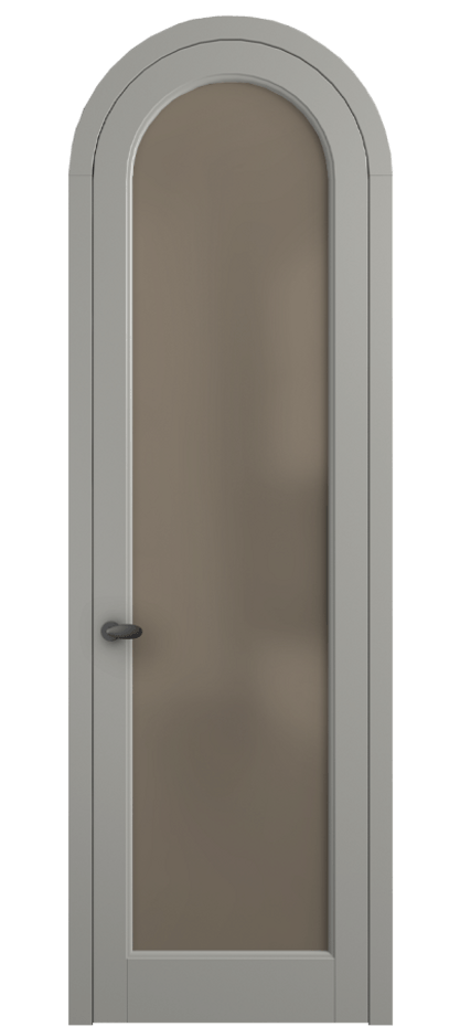 Межкомнатная дверь Palazzo 6814 Матовый нейтральный серый Сатинированное бронзовое стекло, триплекс, 8 мм Цена 117789 ₽ | Volhovec