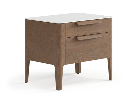 Мебель Тумба прикроватная Piega 2 ящика. Цвет Дуб туманный матовый. Материал Массив дуба матовый. Коллекция Тумба прикроватная Piega 2 ящика. Фото. Мебель Тумба прикроватная Piega 2 ящика. Цвет Дуб туманный матовый. Материал Массив дуба матовый. Коллекция Тумба прикроватная Piega 2 ящика. Картинка.