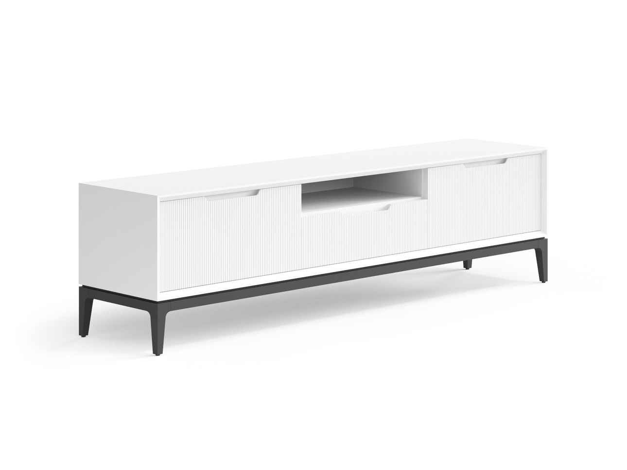 ТВ тумба Velvet дуб Матовый светло-серый