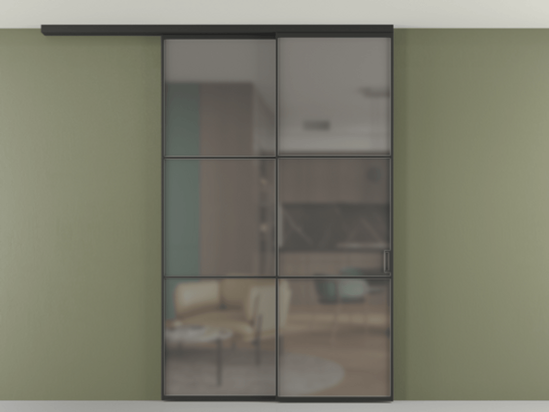 Перегородка Formato вдоль стены на потолок телескопик синхро 2 #VENDORCODE# #FURNISH# #GLASS# Цена #PRICE# #CURRENCY# | Volhovec