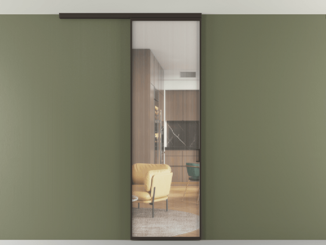 Перегородка Formato вдоль стены на потолок 1 створка АЛПР 040.01 Алюминий антрацит Рифлёное стекло "Moru", триплекс. Цена 107770 ₽ 1. Полотно 2 шт. (800/2100 мм)
2. Комплект установки раздвижной системы
3. Базовый комплект фурнитуры
4.Ручка RONDO
. Фабрика дверей Волховец 8 (800) 551 43 19 Перегородка Formato вдоль стены на потолок 1 створка АЛПР 040.01 Алюминий антрацит Рифлёное стекло "Moru", триплекс Цена 107770 ₽ | Volhovec