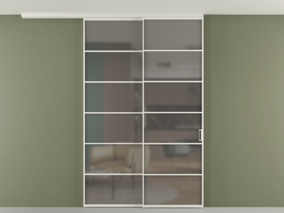 Перегородка Formato вдоль стены на потолок телескопик синхро 2 #VENDORCODE# #FURNISH# #GLASS# Цена #PRICE#  | Volhovec