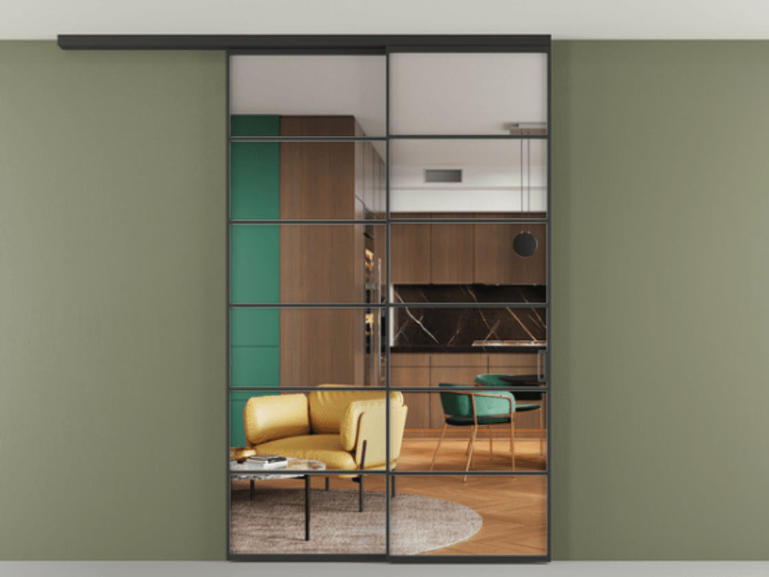 Перегородка Formato вдоль стены на потолок телескопик синхро 2 #VENDORCODE# #FURNISH# #GLASS# Цена #PRICE# #CURRENCY# | Volhovec