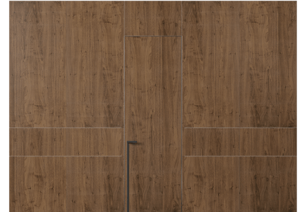 Панели для отделки стен Панель Шпон с эффектом NaturWood. Цвет Орех умбра матовый. Материал Шпон Naturwood. Коллекция Шпон с эффектом NaturWood. Картинка.