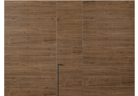 Панели для отделки стен Панель Шпон с эффектом NaturWood. Цвет Орех умбра матовый. Материал Шпон Naturwood. Коллекция Шпон с эффектом NaturWood. Картинка.