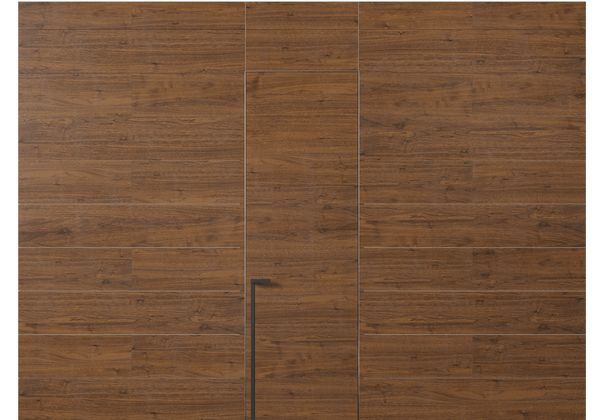 Панели для отделки стен Стеновая панель в древесной отделке Орех медный матовый. Цвет Орех медный матовый. Материал Шпон НатурВуд. Коллекция Древесные отделки. Картинка.