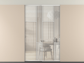 Алюминевая перегородка vntp2_7_АБЛ_DUNE+LED_new. Цвет Алюминий белоснежный. Материал Алюминий в эмали. Коллекция Перегородка Mosaic внутри проёма двустворчатая со скрытым креплением в потолок. Фото. Алюминевая перегородка vntp2_7_АБЛ_DUNE+LED_new. Цвет Алюминий белоснежный. Материал Алюминий в эмали. Коллекция Перегородка Mosaic внутри проёма двустворчатая со скрытым креплением в потолок. Картинка.