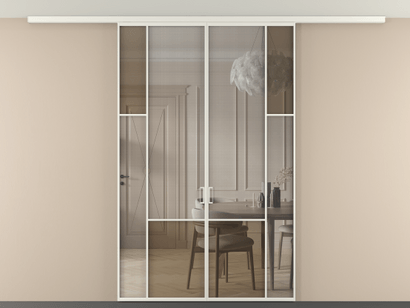 Алюминевая перегородка vdp2_6 БЕЛ. Цвет Алюминий Белый. Материал Алюминий. Коллекция Перегородка Mosaic вдоль стены на потолок двустворчатая. Фото. Алюминевая перегородка vdp2_6 БЕЛ. Цвет Алюминий Белый. Материал Алюминий. Коллекция Перегородка Mosaic вдоль стены на потолок двустворчатая. Картинка.