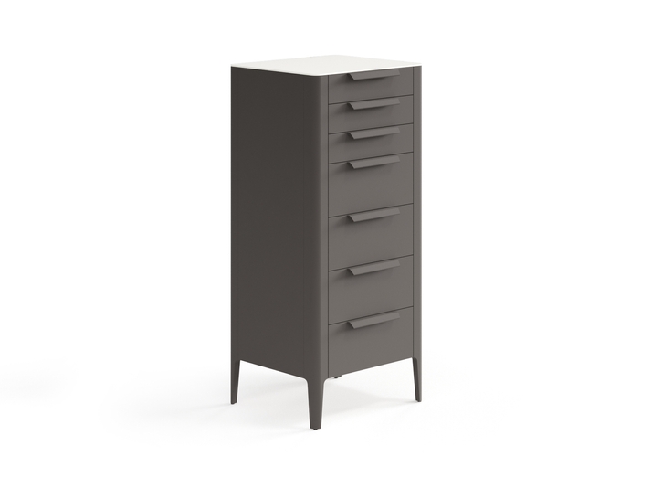 Мебель Комод Piega 7 ящиков. Цвет Матовый антрацит. Материал Гладкая эмаль. Коллекция Комод Piega 7 ящиков. Фото. Мебель Комод Piega 7 ящиков. Цвет Матовый антрацит. Материал Гладкая эмаль. Коллекция Комод Piega 7 ящиков. Картинка.