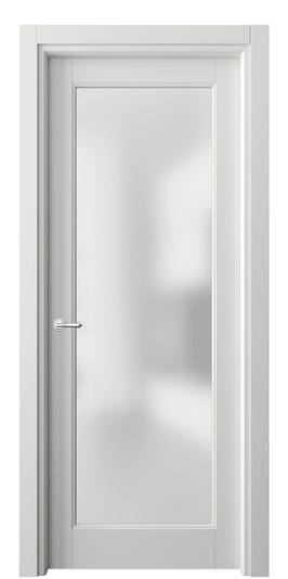 Дверь межкомнатная 6300 МССР САТ. Цвет Матовый светло-серый. Материал Гладкая эмаль. Коллекция Тоскана Ромбо. Картинка.