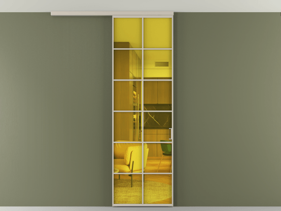 Алюминевая перегородка АЛПР 040.05_АСБЖ_ПРОЗ ЖЕЛ_new. Цвет Алюминий светло-бежевый. Материал Алюминий в эмали. Коллекция Перегородка Formato вдоль стены на потолок 1 створка. Фото. Алюминевая перегородка АЛПР 040.05_АСБЖ_ПРОЗ ЖЕЛ_new. Цвет Алюминий светло-бежевый. Материал Алюминий в эмали. Коллекция Перегородка Formato вдоль стены на потолок 1 створка. Картинка.