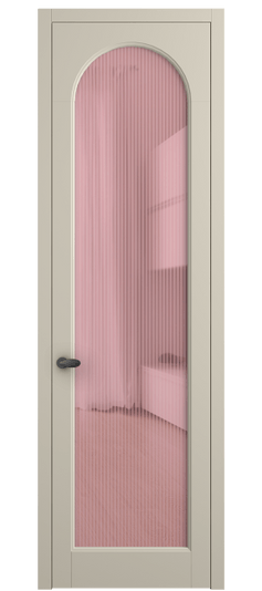 Дверь межкомнатная 6804 МБСР MORU Розовый. Цвет Матовый бежево-серый. Материал Гладкая эмаль. Коллекция Palazzo. Картинка.