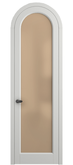 Дверь межкомнатная 6814 МССР САТ ОРАНЖ. Цвет Матовый светло-серый. Материал Гладкая эмаль. Коллекция Palazzo. Картинка.