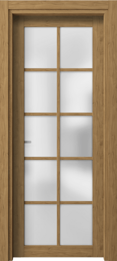Дверь межкомнатная 2106 ГОР САТ. Цвет Грецкий орех. Материал Ламинатин. Коллекция Neo. Картинка.