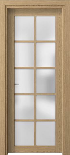 Дверь межкомнатная 2106 ЖМД САТ. Цвет Жемчужный дуб. Материал Ламинатин. Коллекция Neo. Картинка.