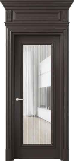 Дверь межкомнатная 7300 МАН DUNE. Цвет Матовый антрацит. Материал Гладкая эмаль. Коллекция Антик. Картинка.