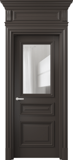 Дверь межкомнатная 7304 МАН Moru. Цвет Матовый антрацит. Материал Гладкая эмаль. Коллекция Антик. Картинка.