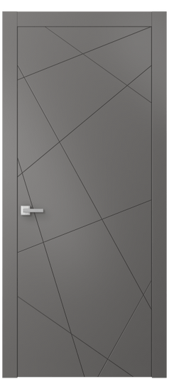 Дверь межкомнатная АКП 8048 МКЛС Матовый классический серый. Цвет Матовый классический серый. Материал Гладкая эмаль. Коллекция Linea. Картинка.