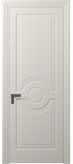 Дверь межкомнатная 8361 МПБЛ. Цвет Матовый пудровый белый. Материал Гладкая эмаль. Коллекция Rocca. Картинка.