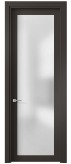 Дверь межкомнатная 2102 МАН САТ. Цвет Матовый антрацит. Материал Гладкая эмаль. Коллекция Planum. Картинка.