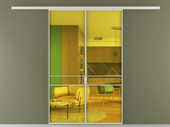 Алюминевая перегородка АЛПР 040.02_АОС_ПРОЗ ЖЕЛ_new. Цвет Алюминий облачно-серый. Материал Алюминий в эмали. Коллекция Перегородка Formato вдоль стены 2 створки. Фото. Алюминевая перегородка АЛПР 040.02_АОС_ПРОЗ ЖЕЛ_new. Цвет Алюминий облачно-серый. Материал Алюминий в эмали. Коллекция Перегородка Formato вдоль стены 2 створки. Картинка.