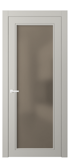 Дверь межкомнатная 8000 МТСР БР САТ. Цвет Матовый тёплый серый. Материал Гладкая эмаль. Коллекция Neo Classic. Картинка.