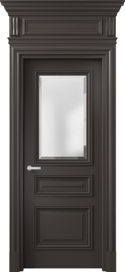 Дверь межкомнатная 7304 БАН САТ-Ф. Цвет Бук антрацит. Материал Массив бука эмаль. Коллекция Antique. Картинка.