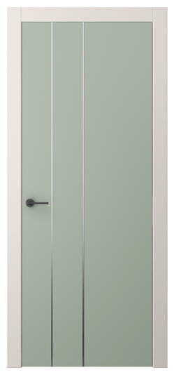 Дверь межкомнатная АКП 4203 ПЭСО. Цвет ПЭТ светло-оливковый. Материал ПЭТ. Коллекция Фридом. Картинка.