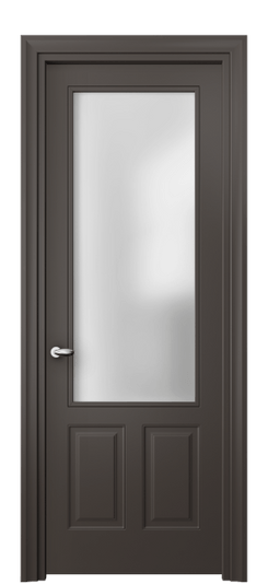 Дверь межкомнатная 8522 МАН САТ. Цвет Матовый антрацит. Материал Гладкая эмаль. Коллекция Esse. Картинка.