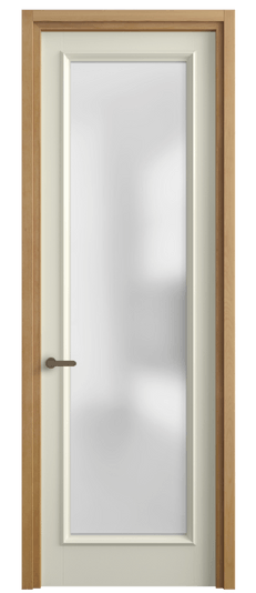 Дверь межкомнатная 6702 ММБ САТ. Цвет Матовый молочно-белый. Материал Гладкая эмаль. Коллекция Шарм. Картинка.