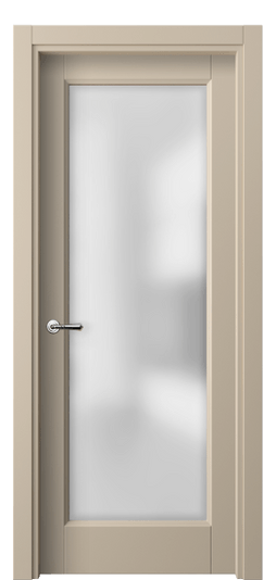 Дверь межкомнатная 1402 ПЭСБ САТ. Цвет ПЭТ светло-бежевый. Материал ПЭТ. Коллекция Galant. Картинка.