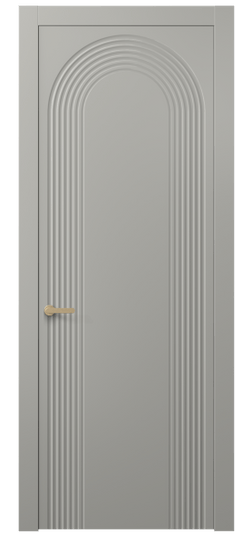Дверь межкомнатная АКП 8648 МНСР. Цвет Матовый нейтральный серый. Материал Гладкая эмаль. Коллекция Alba. Картинка.