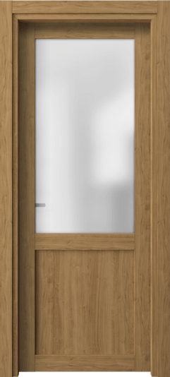 Дверь межкомнатная 2122 ГОР САТ. Цвет Грецкий орех. Материал Ламинатин. Коллекция Neo. Картинка.
